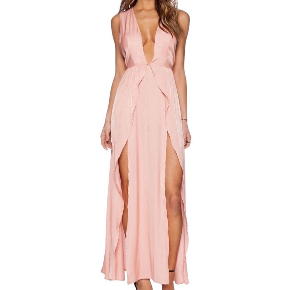 The Jetset Diaries Revolve Peach Wavelength Dress Sz Xs Nwt